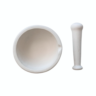 Stoneware Mortar & Pestle, Set of 2