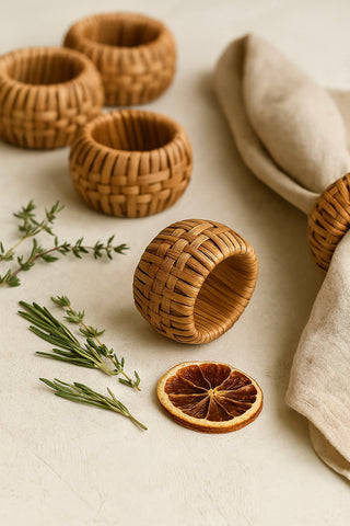 Casia Woven Napkin Rings