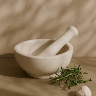 Stoneware Mortar & Pestle, Set of 2