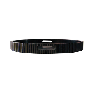 Edison Black Ribbed Tray