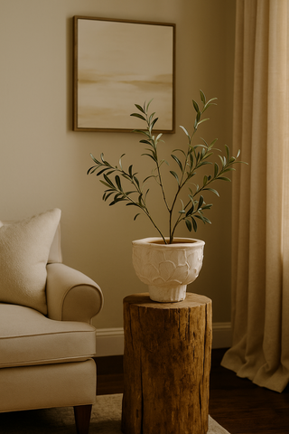 Gallo Textured Stoneware Planter