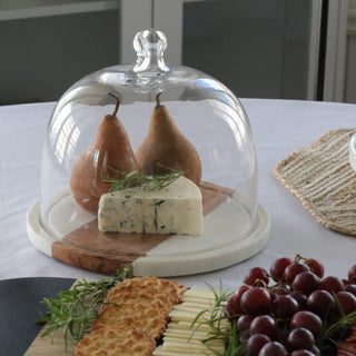 Mabel Cake Tray + Glass Dome