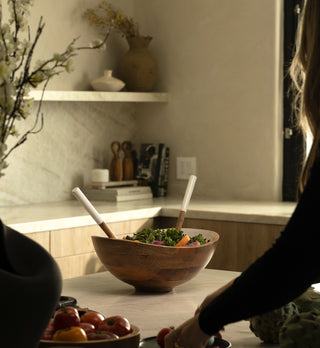 Palmer Wood + White Bowl