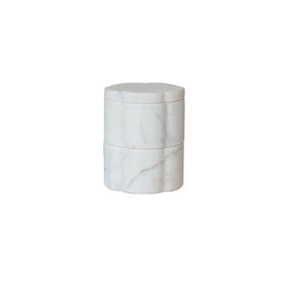 Marble Pinch Pots, Scalloped, Set of 2 (Stackable)