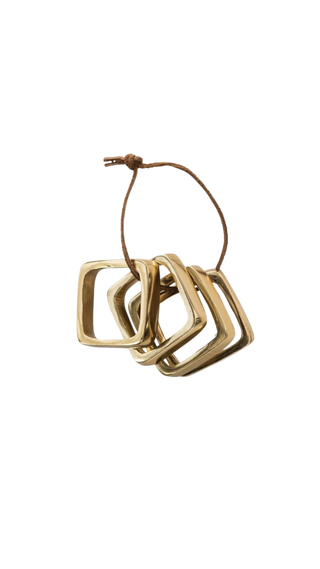 Velda Brass Napkin Rings, Set of 4