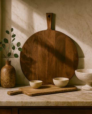 Lucera Round Wood Board