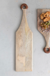 Burton Wood Board with Leather Handles, Tall