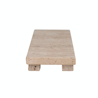 Cojio Footed Travertine Tray