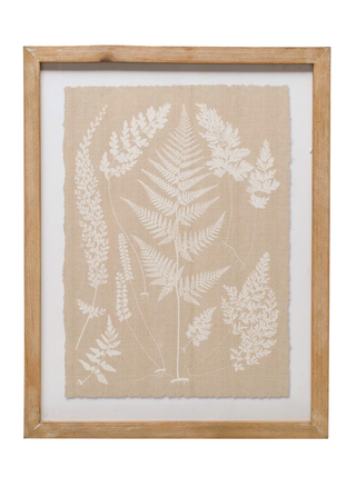 Fern Wood Framed Art