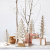 White Wood Christmas Trees, Set of 2
