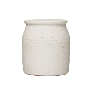 Janelle White Terracotta Vase