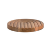 Wood Trivet with Hand-Carved Design
