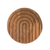 Wood Trivet with Hand-Carved Design