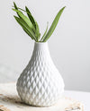 White Teardrop Vases