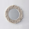 Boho Macrame Wall Mirrors, Round