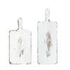 Olive Distressed White Bread Boards