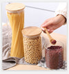 Glass Jars with Bamboo Lids