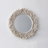 Boho Macrame Wall Mirrors, Round