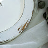 Olive Distressed White Oversized Oval Tray