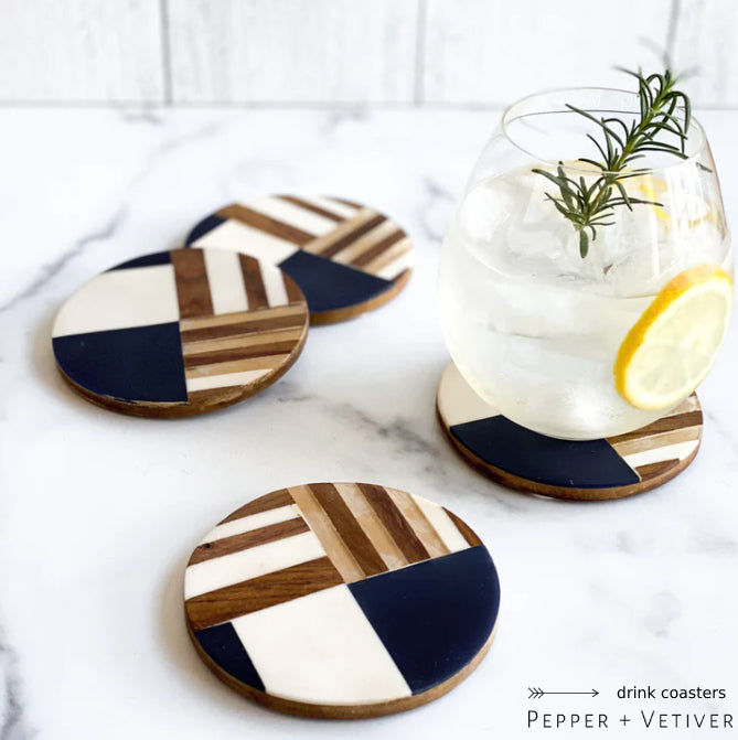 Drink Coasters Pepper Vetiver