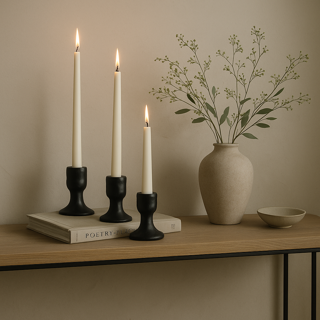 White candle tray deals