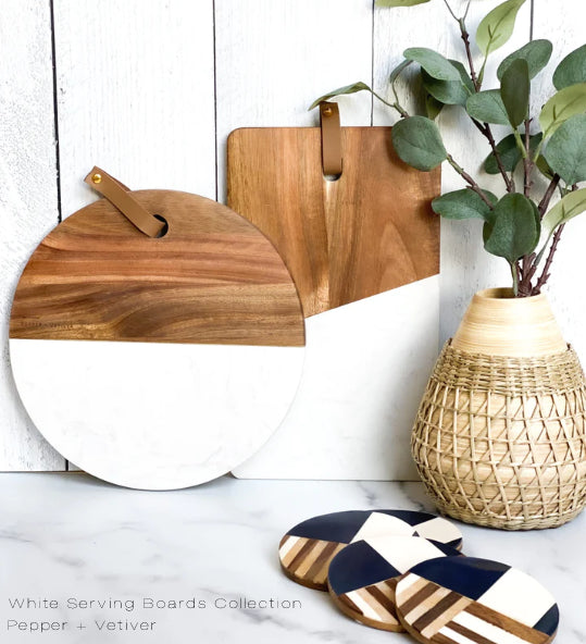 White Serving Boards Collection