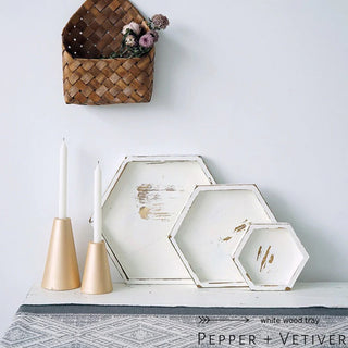 White Wood Tray