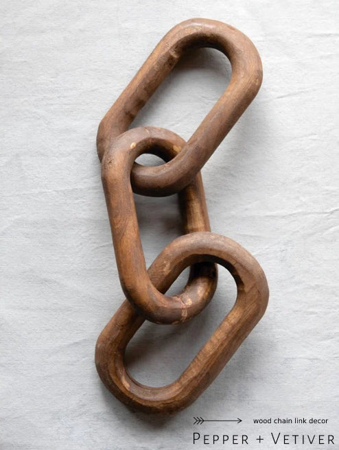 Wood Chain Link Decor