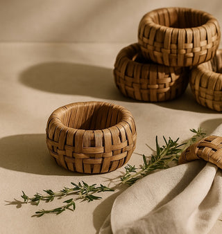 Casia Woven Napkin Rings