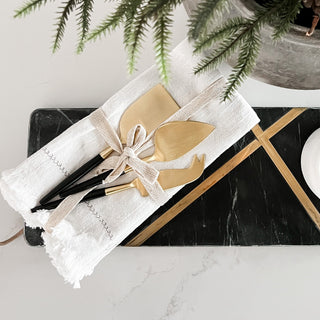 Black + Gold Cheese Servers, Set of 3