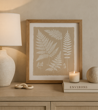 Fern Wood Framed Art