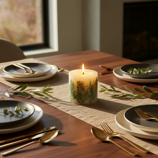 Fir Scented Pillar Candle