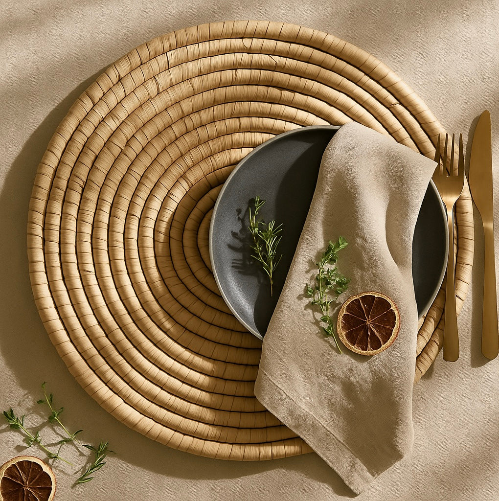 Savanna Hand-Woven Placemats, Set of 4