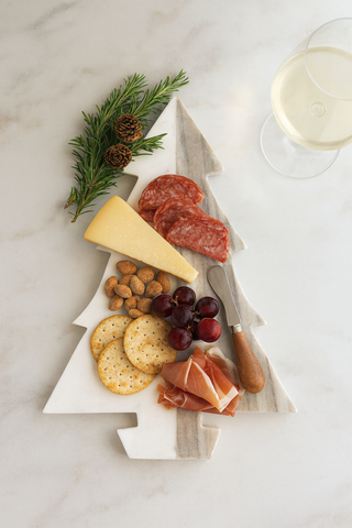 Marble Christmas Tree Board, Two-toned