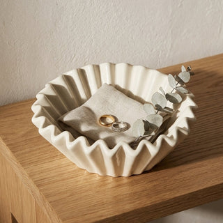 Margot Fluted Bowl, White