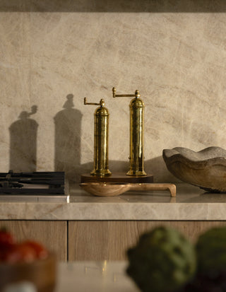 Ophelia Greek Salt + Pepper Mills, Set of 2