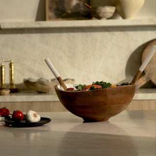 Palmer Wood + White Bowl