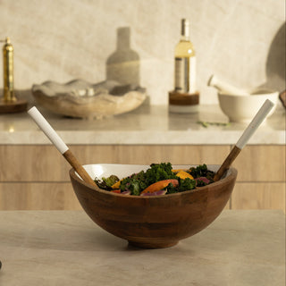 Palmer Wood + White Bowl