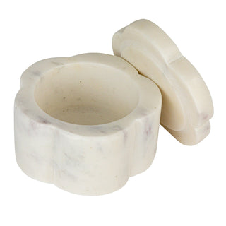 Marble Pinch Pots, Scalloped, Set of 2 (Stackable)