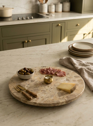 Vera Marble Lazy Susan