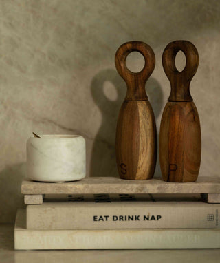 Cojio Footed Travertine Tray