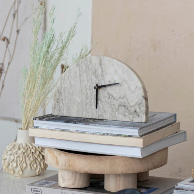 Meridien Marble Clock