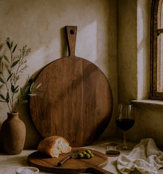 Lucera Round Wood Board