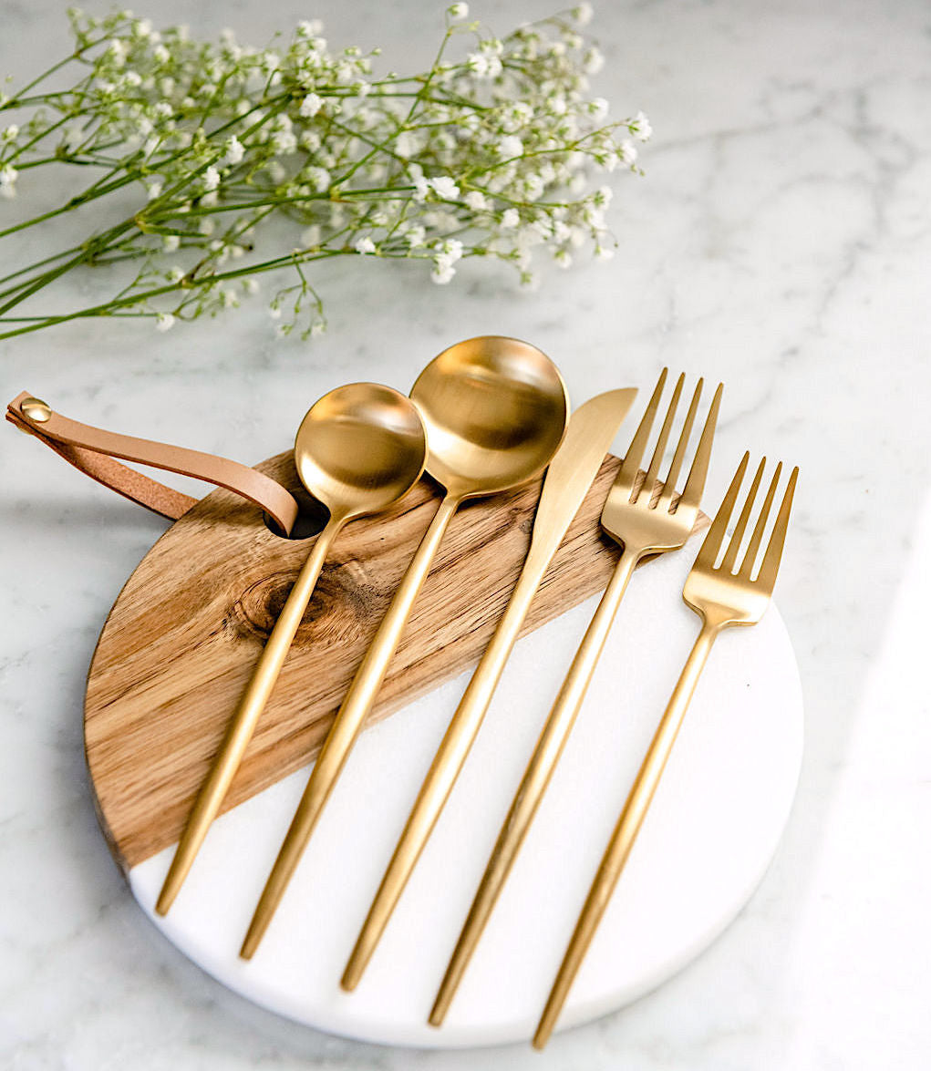 Gold flatware online