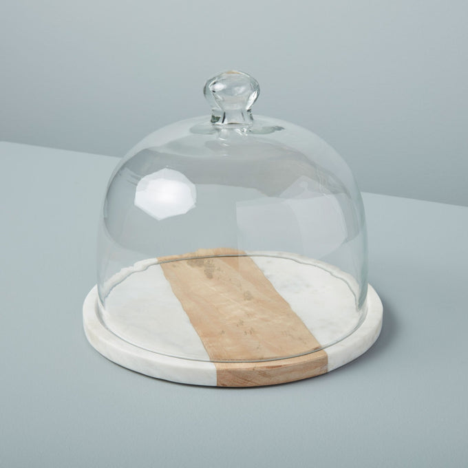 Mabel Cake Tray + Glass Dome
