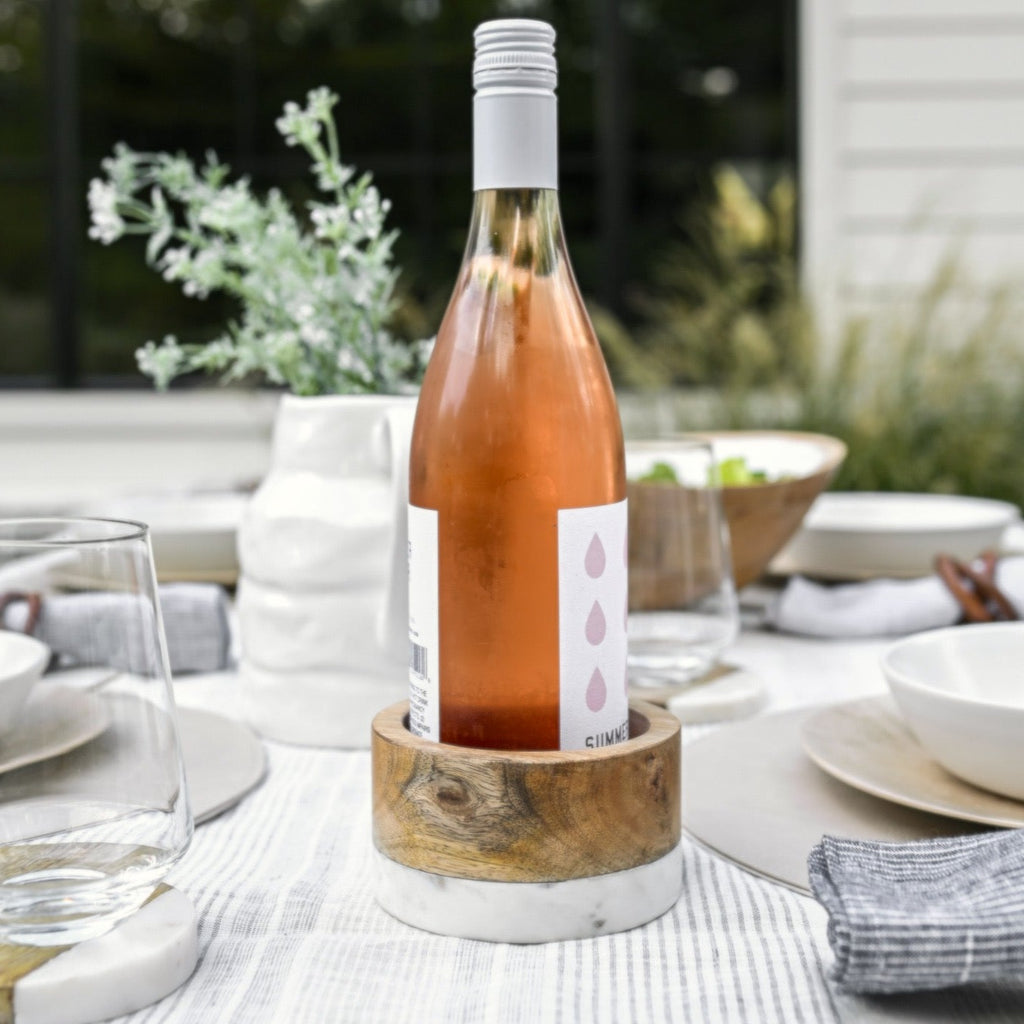 French KOKO Marble Wine Coaster for Bottles Wine Bottle Coaster