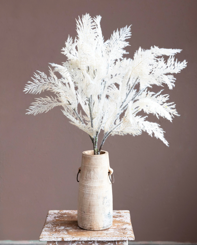 Flocked Faux Reed Plume, 28"