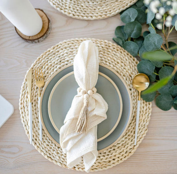 Farmhouse napkin rings sale
