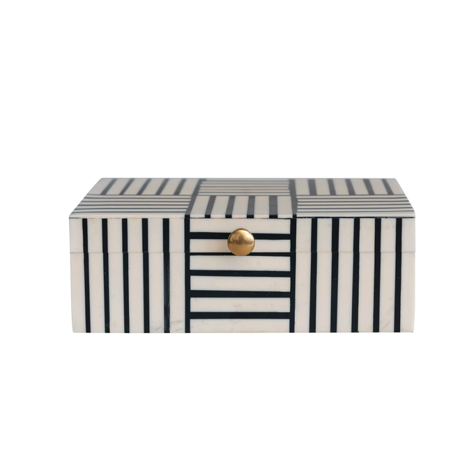 Viona Black + White Decorative Box